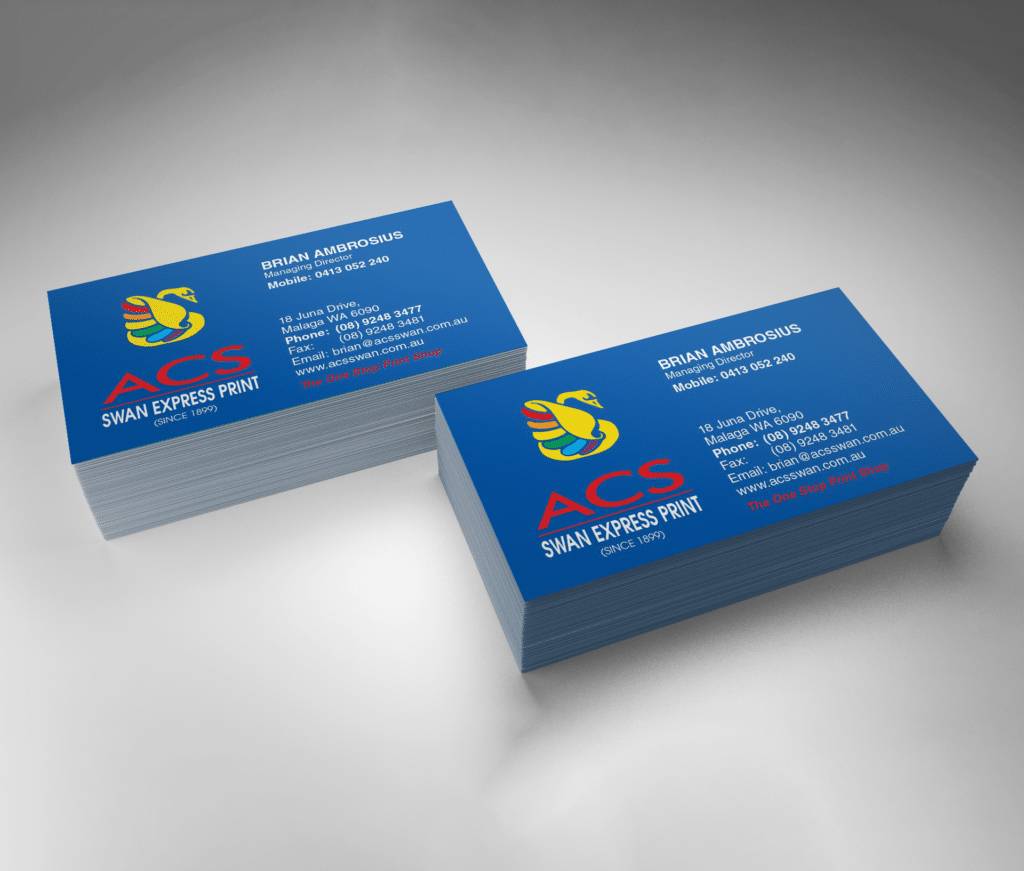 Business card printing in Perth
